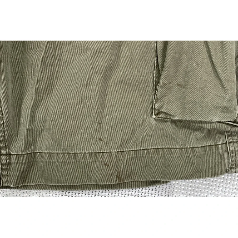 Polo Ralph Lauren 67 Chino Cargo Shorts Green Distressed Men's 35 10
